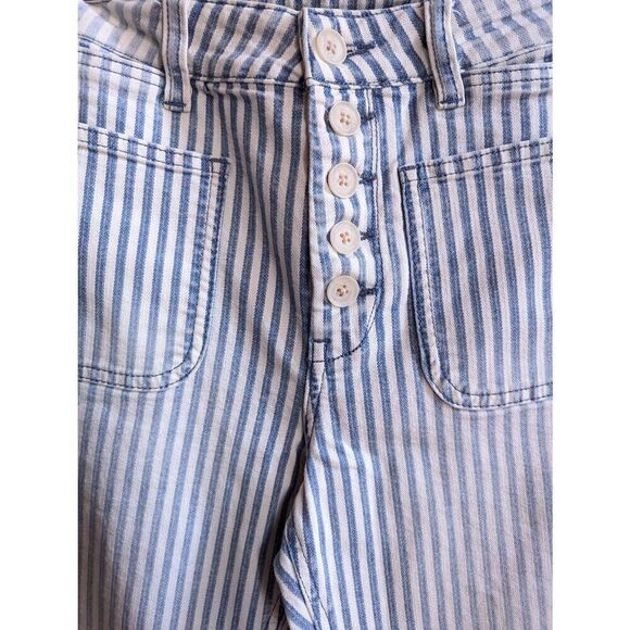 Anthropologie Pilcro and the letterpress high rise timeless railroad striped ank - Picture 6 of 10